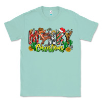 Seafoam Merry Christmas Classic Tee - CowhideDigitalArt