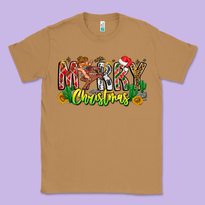 Merry Christmas Classic Tee Designed By Cowhidedigitalart