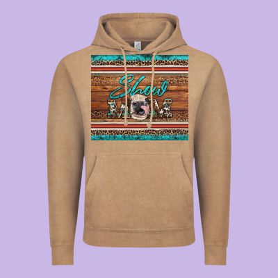 Show Mom Aztec Cowhide Leopard Heifer Vintage Hoodie Designed By Artiststas