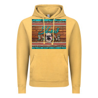 Vintage Mustard show mom aztec cowhide leopard heifer Vintage Hoodie - Artiststas