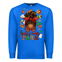 True Royal santa's favorite para afro messy bun Premium Sweatshirt - texasbilliewilder