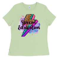 Matcha special eduation teacher lightning bolt Ladies Tee - Zillion Design Studio