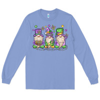 Colony Blue mardi gras gnomes Long Sleeve Tee - MaliasSmallBusiness