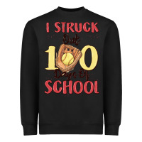 Black i struck out 100 days of school Heavyweight Sweatshirt - MaliasSmallBusiness