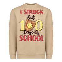 Mushroom i struck out 100 days of school Heavyweight Sweatshirt - MaliasSmallBusiness
