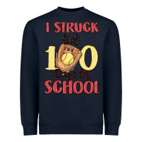 Navy i struck out 100 days of school Heavyweight Sweatshirt - MaliasSmallBusiness