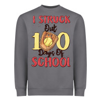 Storm i struck out 100 days of school Heavyweight Sweatshirt - MaliasSmallBusiness