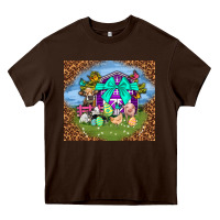 Chocolate Brown Farm animal easter tumbler Easter Day Heavy Core Tee - Neo Western