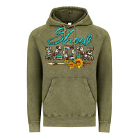 Vintage Olive show mom aztec cowhide sunflower and arrow Vintage Hoodie - Artiststas