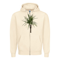 Sandshell Dracaena Marginata Zipper Hoodie - LillyAllenDesigns