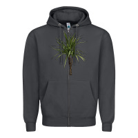 Smoke Dracaena Marginata Zipper Hoodie - LillyAllenDesigns
