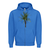 True Royal Dracaena Marginata Zipper Hoodie - LillyAllenDesigns