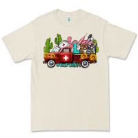 Bone lpn nurse truck with cactus and sunflowers Premium Tee - AdoDesignShop