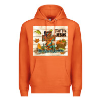 Carrot fall for jesus he never leaves Premium Hoodie - TumblerDesignByShophia