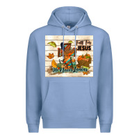 Colony Blue fall for jesus he never leaves Premium Hoodie - TumblerDesignByShophia