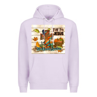 Lilac fall for jesus he never leaves Premium Hoodie - TumblerDesignByShophia