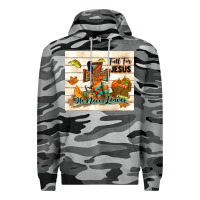 Slate Camo fall for jesus he never leaves Premium Hoodie - TumblerDesignByShophia