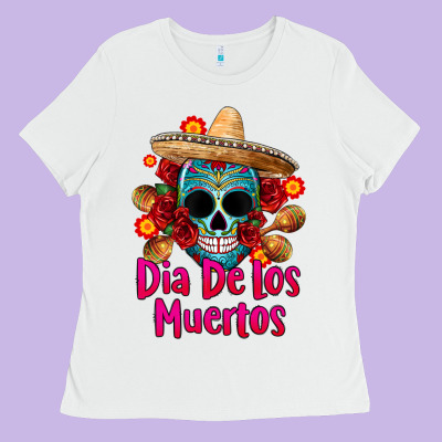 Dia De Los Muertos Ladies Tee Designed By Cts Tumbler Store