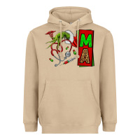 Mushroom Christmas Character Nurse Heavyweight Hoodie - NancyCooperArtShop