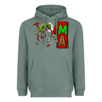 Sage Christmas Character Nurse Heavyweight Hoodie - NancyCooperArtShop