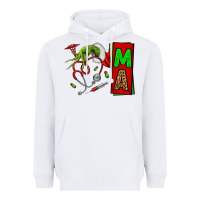 White Christmas Character Nurse Heavyweight Hoodie - NancyCooperArtShop