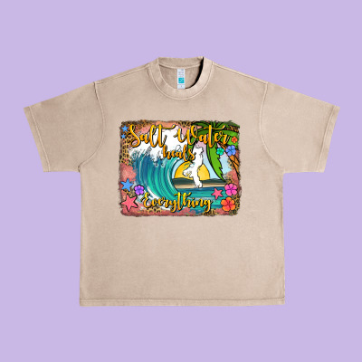 Salt Water Heals Everything Urban Heavy Tee Designed By Jasminsmagicworld