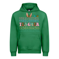 Emerald Easter bunny Teacher Urban Hoodie - OliviaCreatesArt