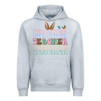 Heather Grey Easter bunny Teacher Urban Hoodie - OliviaCreatesArt