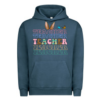 Pigment Midnight Navy Easter bunny Teacher Urban Hoodie - OliviaCreatesArt