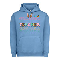 Pigment Pebble Blue Easter bunny Teacher Urban Hoodie - OliviaCreatesArt