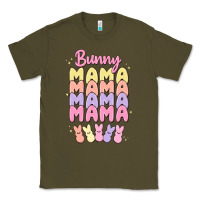 Army Green bunny mama Classic Tee - MaliasSmallBusiness