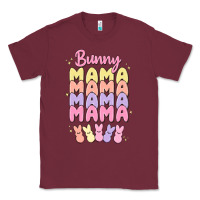 Burgundy bunny mama Classic Tee - MaliasSmallBusiness