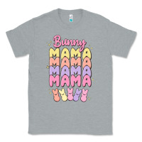 Heather Grey bunny mama Classic Tee - MaliasSmallBusiness