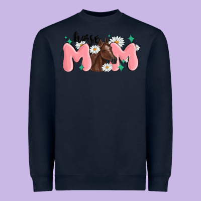 Horse Mom Heavyweight Sweatshirt Designed By Maliassmallbusiness