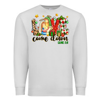 Dove Grey love came down luke 2 11 Premium Sweatshirt - texasbilliewilder