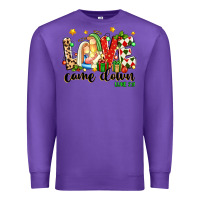 Purple love came down luke 2 11 Premium Sweatshirt - texasbilliewilder