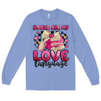 Colony Blue books are my love language Long Sleeve Tee - MaliasSmallBusiness