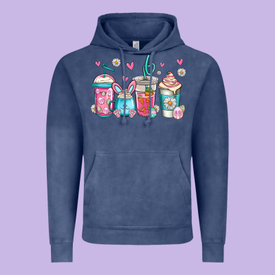 Easter Coffee Vintage Hoodie Designed By Jasminsmagicworld