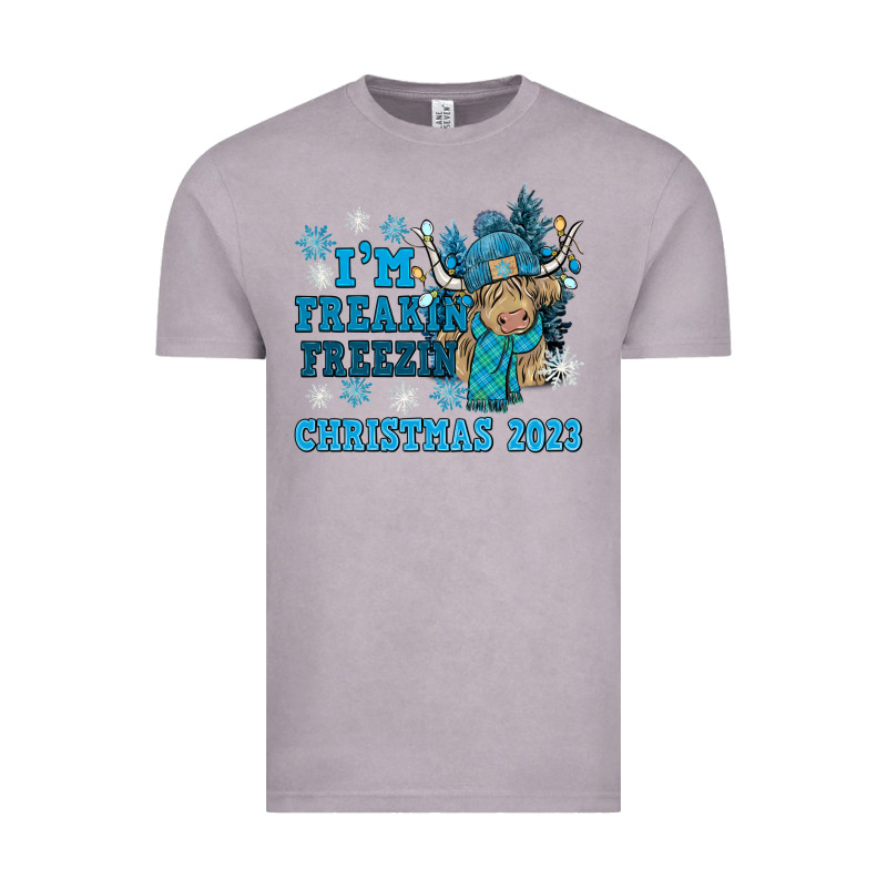 I'm Freakin Freezin Christmas 2023 Vintage Tee by NancyCooperArtShop | Teevron