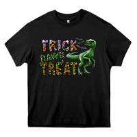Black Trick RAWR Treat Heavy Core Tee - CowhideDigitalArt