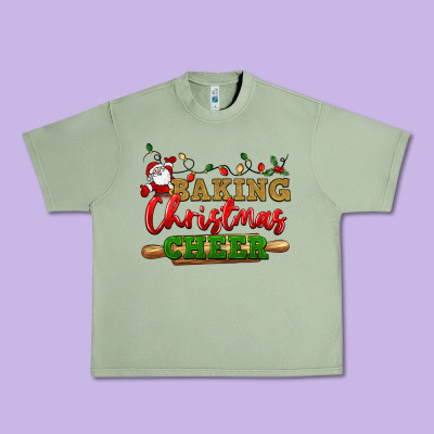Baking Christmas Cheer Urban Heavy Tee Designed By Nancycooperartshop