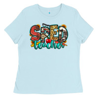 Baby Blue special education teacher Ladies Tee - Zillion Design Studio