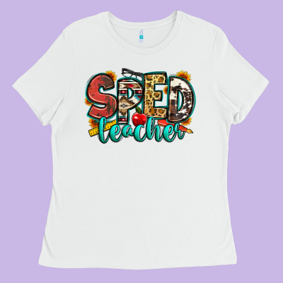 Special Education Teacher Ladies Tee Designed By Zillion Design Studio