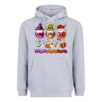 Heather Grey Hallothanksmas wine glasses Heavyweight Hoodie - NancyCooperArtShop