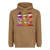 Toasted Coconut Hallothanksmas wine glasses Heavyweight Hoodie - NancyCooperArtShop