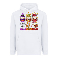 White Hallothanksmas wine glasses Heavyweight Hoodie - NancyCooperArtShop