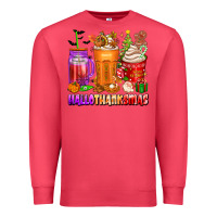 Cardinal hallothanksmas coffee cups Premium Sweatshirt - texasbilliewilder