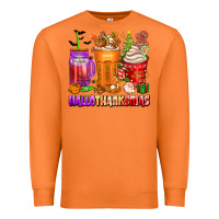 Carrot hallothanksmas coffee cups Premium Sweatshirt - texasbilliewilder