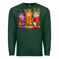 Sports Green hallothanksmas coffee cups Premium Sweatshirt - texasbilliewilder