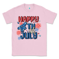 Bubblegum Pink happy 4th of july Classic Tee - MaliasSmallBusiness